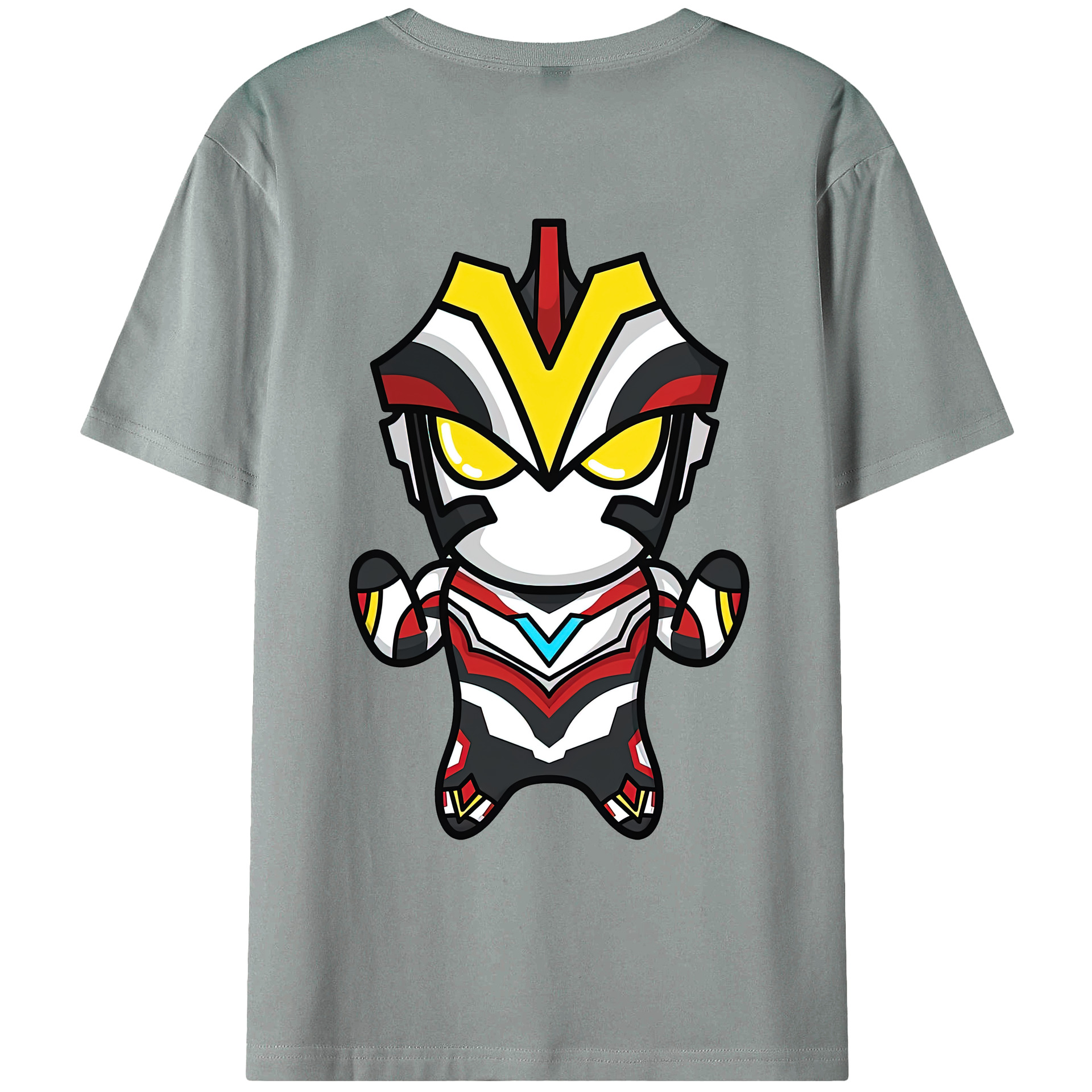 （画像用） ウルトラマン Ultraman 綿100％ メンズ半袖Tシャツ（バックプリント） 通気性